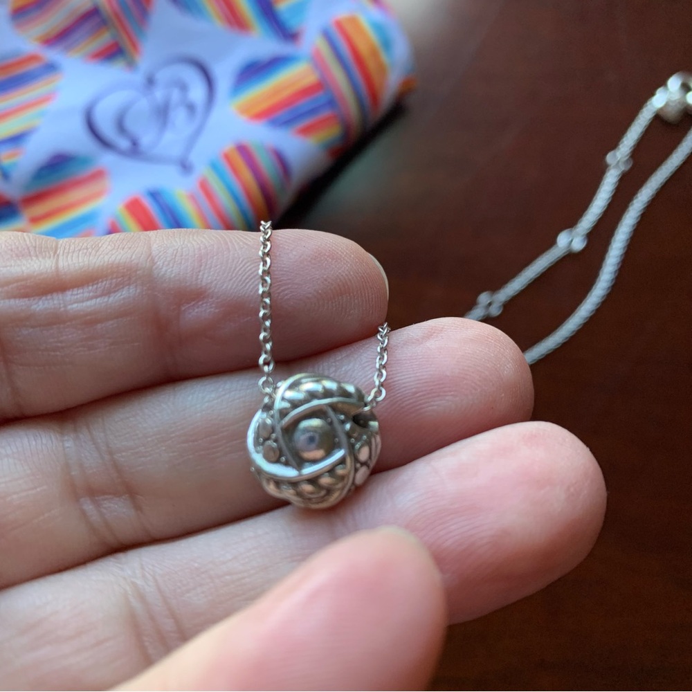 Brighton Reversible Silver Necklace - gold and silver - Picture 2 of 15